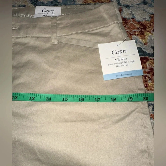 Croft & Barrow Capri Mid-rise Size 12 Secretly Slimming Beige - Picture 7 of 9